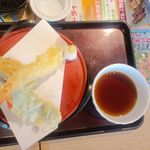 和食レストランとんでん - いわし天鮨・北海道そば　の天ぷら