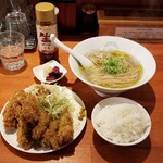 麺屋 六感堂 - 牡蠣フライ定食