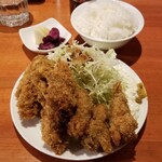 麺屋 六感堂 - 牡蠣フライ定食