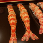 龍文支店 - 天然車海老の握り