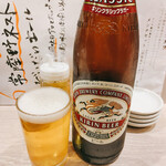 Senju Menchikan - キリンクラシックラガー  大瓶　580円