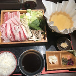 こすぎ畑 - 牛豚しゃぶ定食@900円