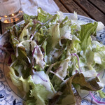 再度山荘 - 付け合わせのサラダ