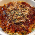 茶美豚（ちゃーみーとん）のお好み焼き