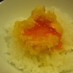 お座敷 天婦良 あやめ - 玉子の黄身の天ぷら