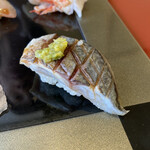 奴寿司 - 焼き鯖（柚子胡椒）