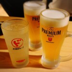 居酒屋 ニクヤウサギ - ★グレープフルーツサワー・生ビール