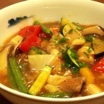 魚眞 - 野菜たっぷり・海老とホタテのあんかけ