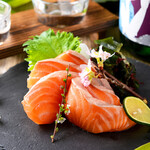 salmon sashimi