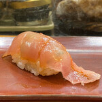 江戸前 寿し政 - 銚子の金目鯛 昆布締め