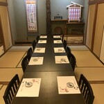 吉野鮨 - 奥座敷。完全個室で４名～２０名様でご利用いただけます。