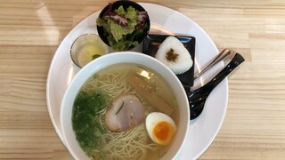 Tenshincyadou - あっさり塩ラーメンset