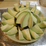 焼肉 はせ川 - 丸ごとメロンとシャーベット