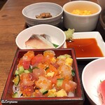 稲瀬 - ﾊﾞﾗちらし､〆鯖､いか大根