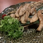 千年の宴 - 豚とろの黒胡椒炭火炙り焼…580円+税