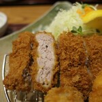 かつ敏 - （2020/10月）ホタテクリームコロッケと旬のかきフライ＆ヒレかつ定食