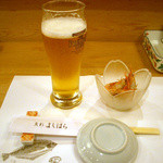 よしはら - ≪２０１２年８月≫付き出し。海老の塩茹で。