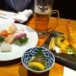 Sushi Kappou Ginen - 天ぷら盛り合わせ♪