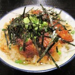 Unagi No Nakashou - 三杯目は 薬味 と ワサビ と だし汁 をかけて頂きます。　　　　　2020.11.23