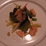 ゴッサム - オードブル　フォアグラのテリーヌ　和梨と千葉市産野菜のサラダ仕立て