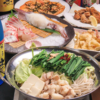博多もつ鍋コース4800円 博多壱 はかたいち 祇園 居酒屋 食べログ