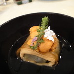 トゥ・ラ・ジョア - 穴子と冬瓜の昆布蒸（８月）