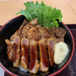 カキヤス ミートエクスプレス - 牛カルビ＆牛カツ丼