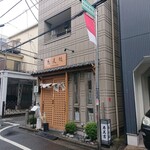 寿美吉 - 商店街ではなく住宅街の中にあります。左に道なりすぐ、地元の鎮守である氷川神社があります。