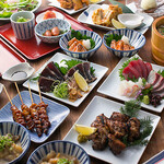 火の音水の音 - 料理写真:藁焼き・鶏皮・博多名物を堪能できるお店です♪