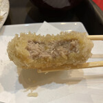 Katsuretsu Abanthi - メンチカツ　¥400  肉汁あふれる