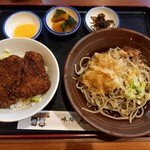 越前 - おろしそば&ソースカツミニ丼