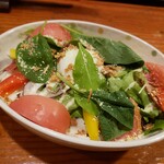 焼鳥 雅吉 - 温玉シーザーサラダ