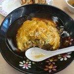 餃子の王将 - 天津チャーハン。食べかけですみません。