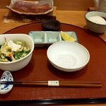 天ぷらふく西 禅と匠 - サラダとセッティング（2020.10）