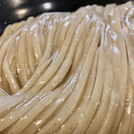 らぁ麺 紫陽花 - つけ麺の麺アップ