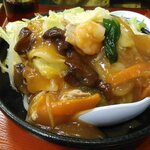 ８番ラーメン - 野菜五目揚げらーめん