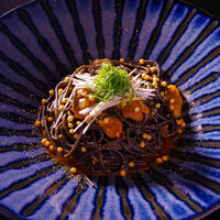 イカ墨スパゲッティーのボンゴレ