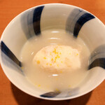 竹千代 - 蟹真薯の白キクラゲ、蕪裏漉し