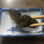 田代 - 肝吸いではなく普通のお吸い物と胡瓜の漬物。
                                
                                他の方のレビューでは肝焼きとかあったんだけど・・・
                                
                                聞こうかとも思ったんだけど、そんなに食えないし・・・
                                
                                次回はココ1本に絞ろう。
                                
                                
                                