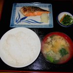 日本橋 - 焼きたての「銀しゃけ定食」550円