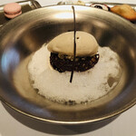 モンブラン　ラムのメレンゲ　栗のクリーム　チョコサンド　栗のアイスクリーム