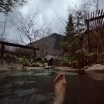 野の花山荘 - 内湯の露天風呂