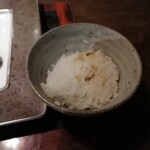 野の花山荘 - かまどで炊いたご飯