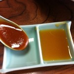 龍水園 - この酢味噌がまたたまりません♪