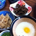 龍水園 - 山菜料理（山芋・竹の子・ゼンマイ）