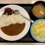 Matsuya - 創業ビーフカレー（並盛）生野菜セット ¥590