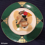 モダンフレンチ グランヴヌール(盛岡グランドホテル) - Sauce crémeuse au vivaneau grillé et pétoncle