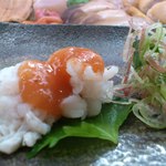 寿司割烹 魚紋 - 鱧落とし。