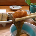 寿司割烹 魚紋 - 雲丹もずく。リフト(^-^)/