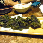 采 - アーサーともずくのてんぷら　